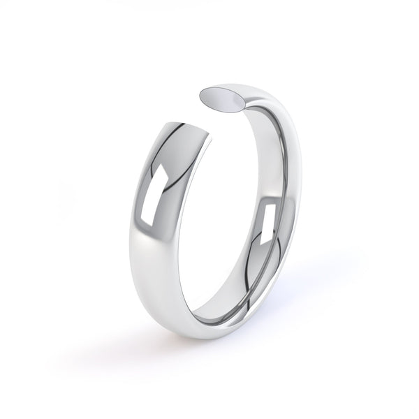 Gents Plain Traditional Court Profile Wedding Band