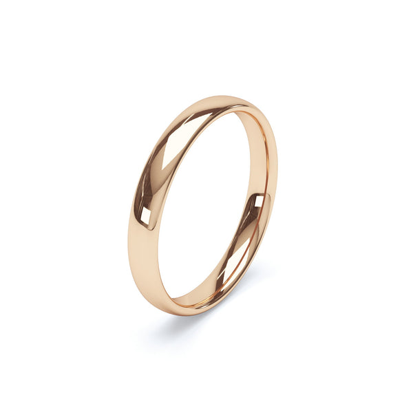 Gents Plain Traditional Court Profile Wedding Band