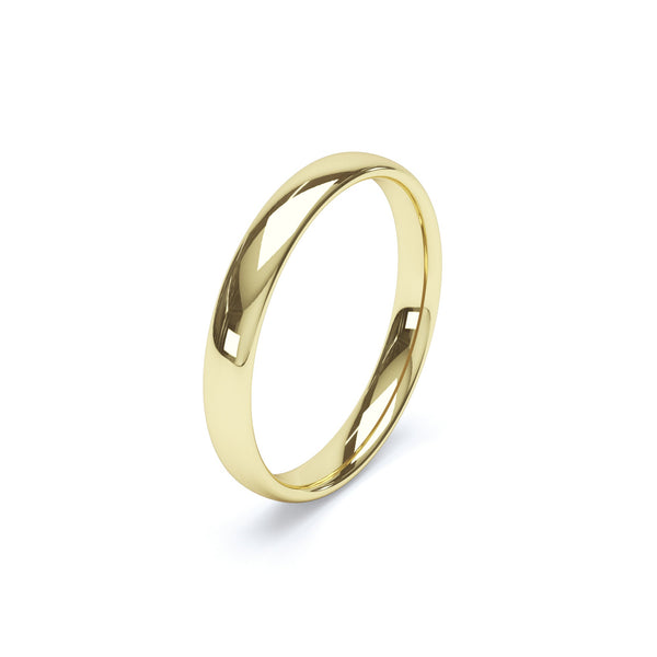 Gents Plain Traditional Court Profile Wedding Band