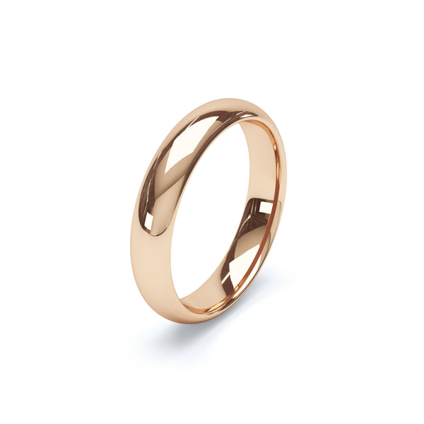 Gents Plain Low Court Profile Wedding Band