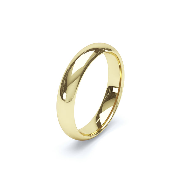 Gents Plain Low Court Profile Wedding Band