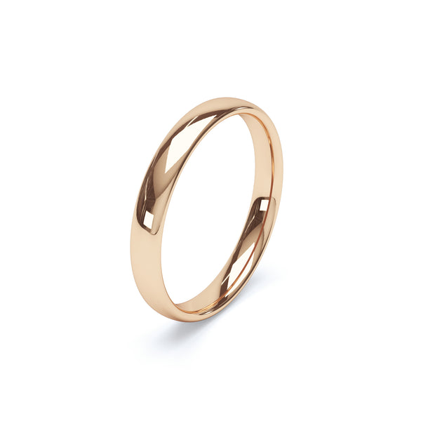 Ladies Plain Traditional Court Profile Wedding Band