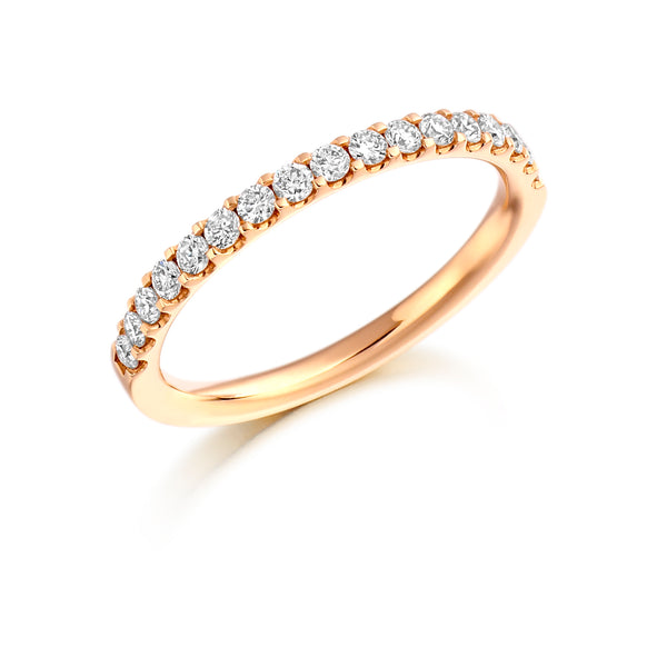 Ladies Micro Claw Set Diamond Eternity Ring
