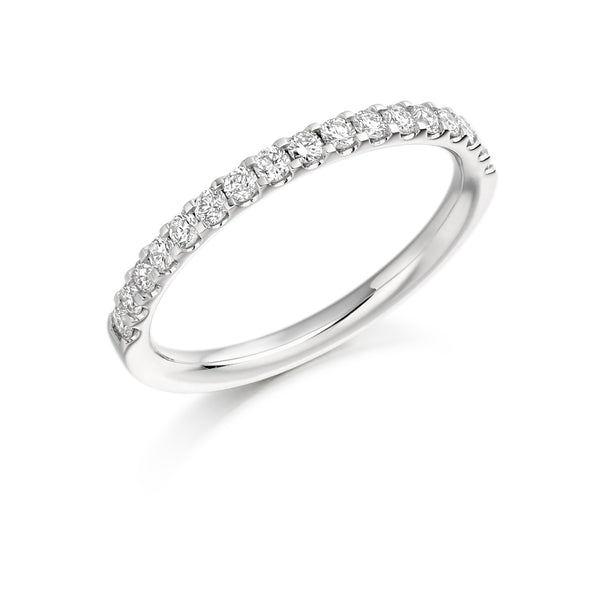 Ladies Micro Claw Set Diamond Eternity Ring