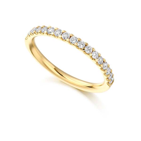 Ladies Micro Claw Set Diamond Eternity Ring