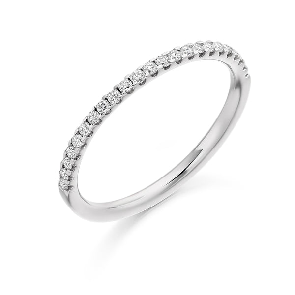 Ladies Micro Claw Set Diamond Eternity Ring